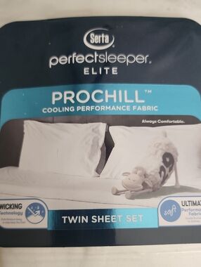 Serta PerfectSleeper ProChill Twin Sheet Set - White